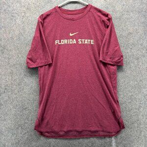 Florida State Seminoles Shirt Mens Medium Red NCAA Football Nike Dri Fit Tee